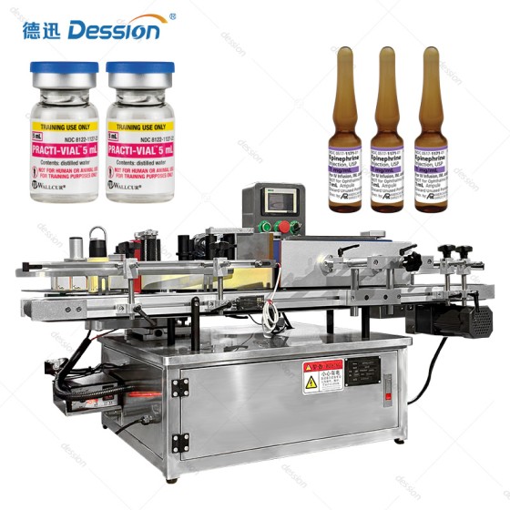 Automatic Labeling Machine for Pharmaceutical Vials & Small Glass Bottles
